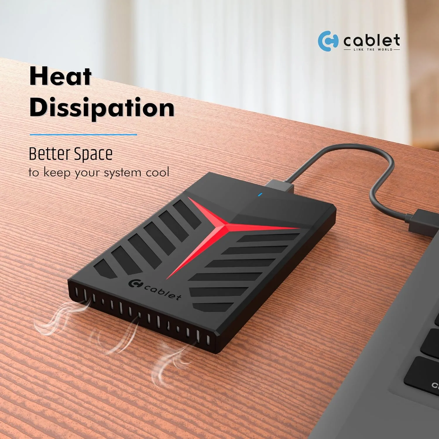 Cablet SSD Casing 2.5 Inch Sata USB 3.0 (HD2533 U3) view 3
